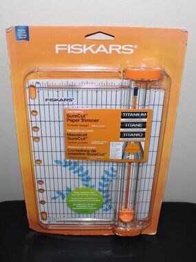 3/$77❤️sealed FISKARS Card Making SureCut Paper Trimmer 9" Cut Titanium Blade
